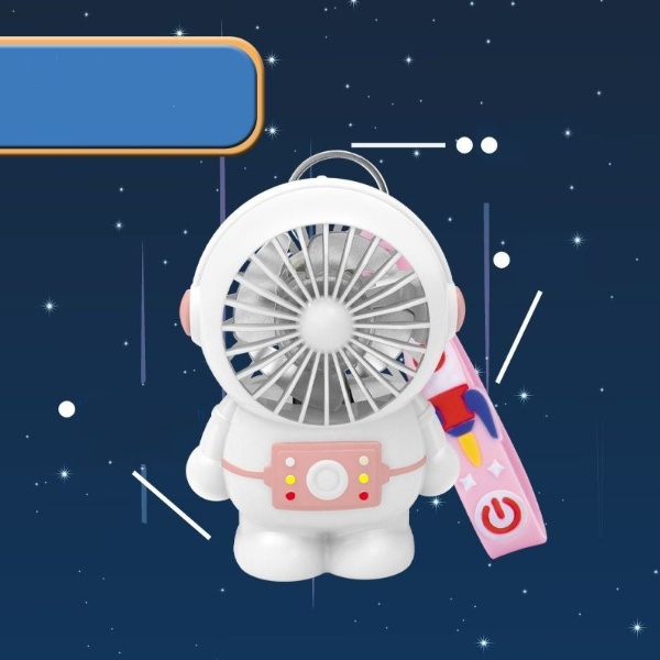 JY MF 6817 Kipas Angin Mini Astronaut Cute Fan USB Charge / Kipas Genggam Portabel Karakter Astronot