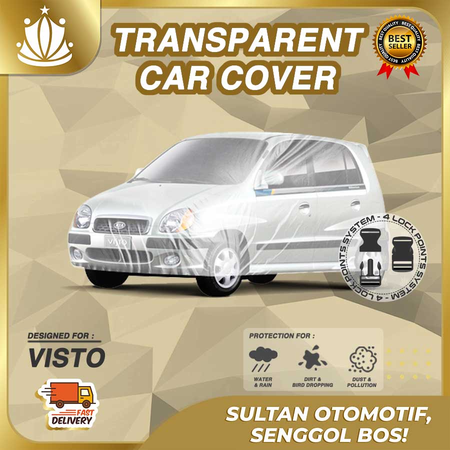 Body Cover Mobil Plastik TEBAL KIA Visto WATERPROOF