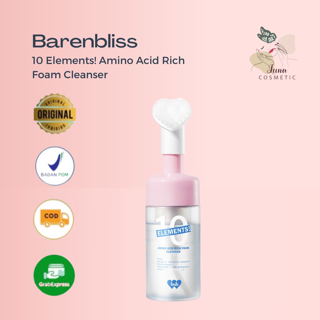BNB Barenbliss 10 Elements! Amino Acid Rich Foam Cleanser - Sabun Cuci Muka Low pH Skin Barrier Protection