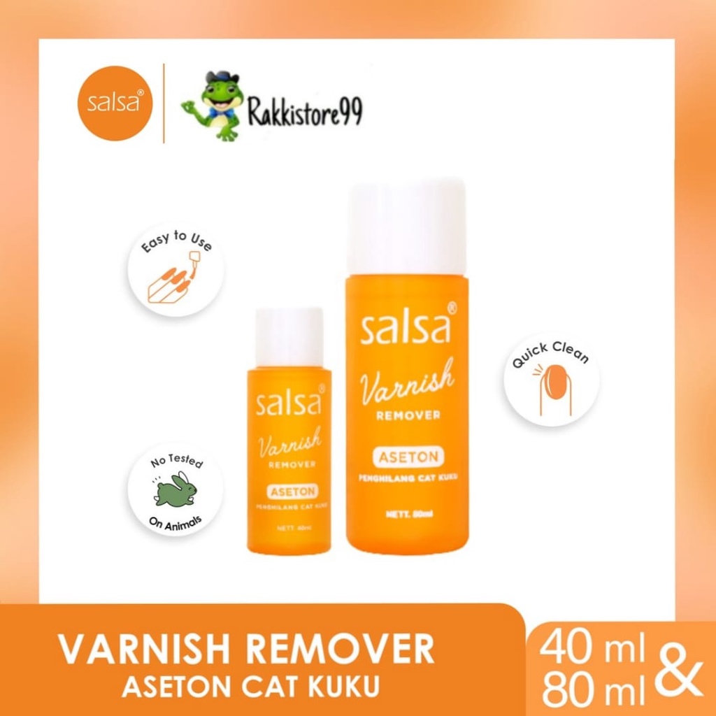 ❣️Rakkistore99❣️Salsa Varnish Remover Aseton - Penghilang Cat Kuku.