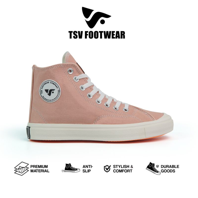 TSV FOOTWEAR Sepatu wanita pink peach tsv original rivery pink Sepatu cewek sneakers kasual zumba ob