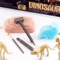 Dino Gypsum Mini Fosil Dinosaurus Edukasi Arkeologi