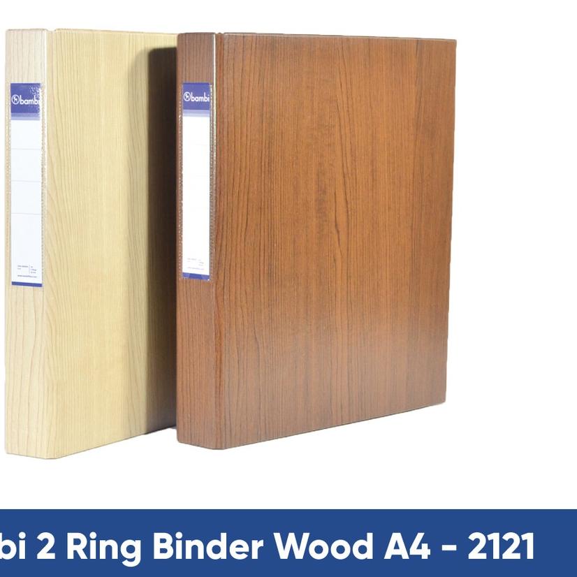 

BISA COD ✔️Bambi 2D Ring Binder Wood Series A4 - 2121|SQ5