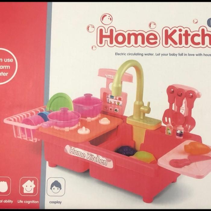 mainan anak kitchen sink tempat cuci piring set mainan kran air