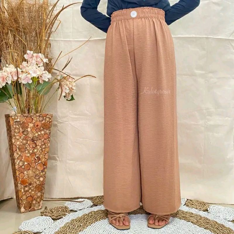 kulot ribbon pants celana panjang wanita kulot wofis kulot ribbon pants