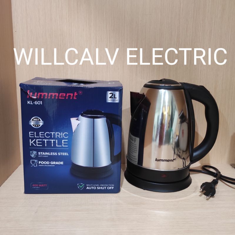 TEKO LISTRIK / ELECTRIC KETTLE LUMMENT KL-601 STAINLESS STELL 2 LITER