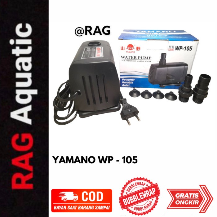 YAMANO WP 105 WP105 WP-105 Pompa Air Celup Pompa Kolam Aquarium