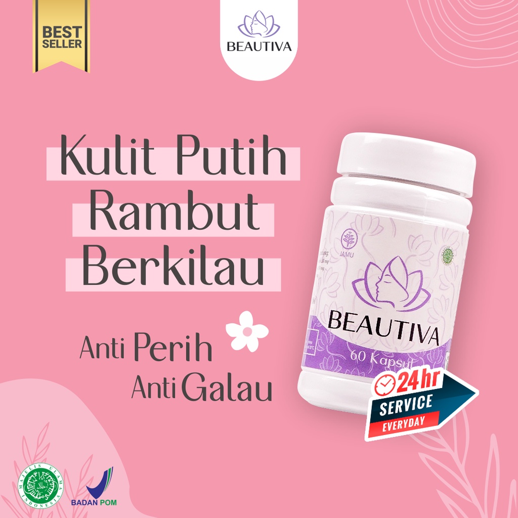 Beautiva collagen 100% original pemutih pengencang pencerah wajah badan penghilang flek hitam dan bekas jerawat membandel paling ampuh bpom