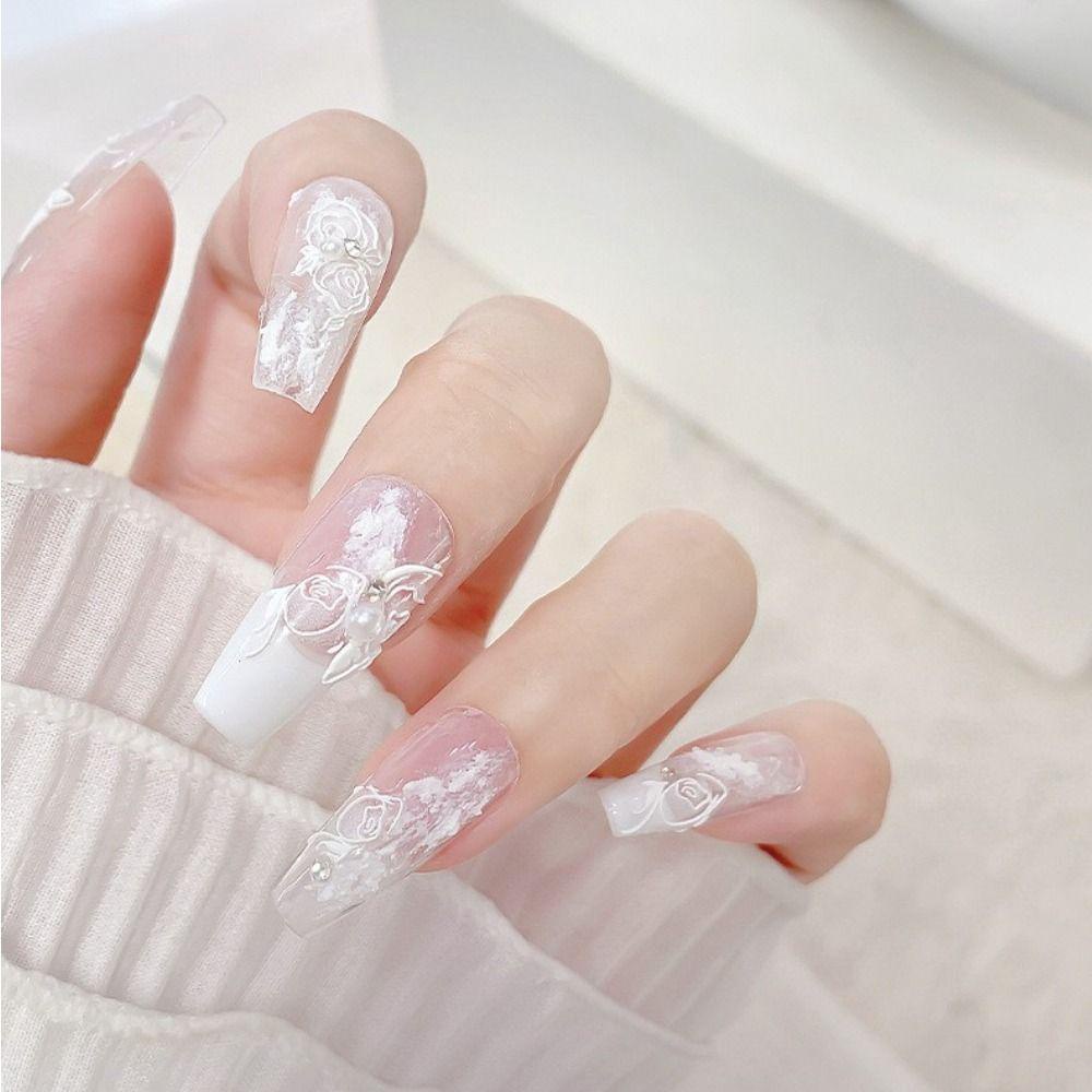 Mxbeauty Stiker Mawar Pereda Kuku Gaya Jepang Motif Flowral DIY Nail Salon Manicuring 5D Dekorasi Kuku