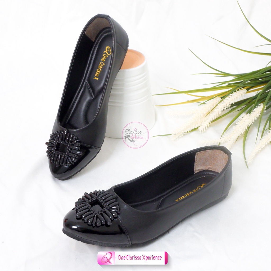 Clarisse Flatshoes LEVOR Sepatu Flat Wanita Kuliah SOL KARET