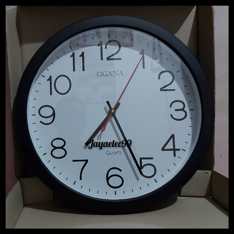 OGANA Jam Dinding Analog/ Dekorasi Dinding  Jam Diameter 32cm