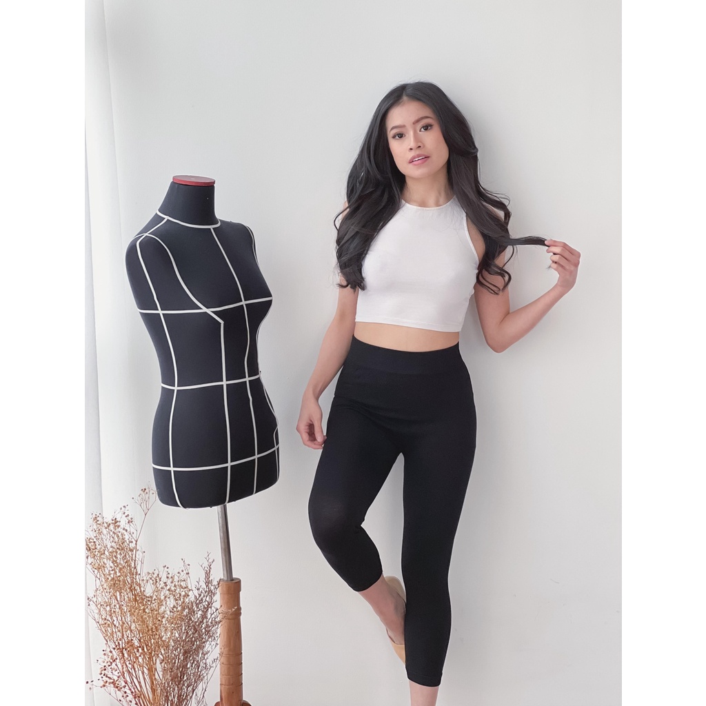 Julee Legging 7per8 Polos Pendek Import | Legging 7/8 Polos | Legging 7/8 Jumbo | Fashion Wanita