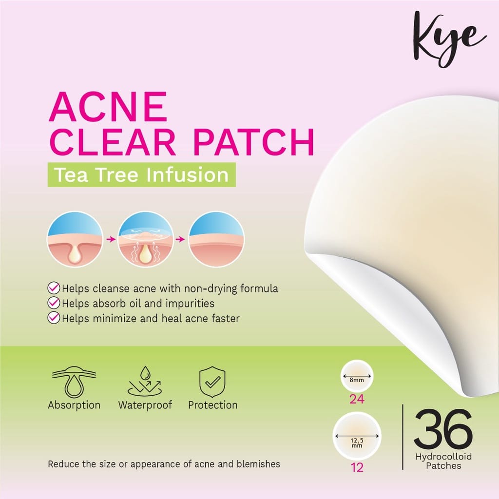 KYE ACNE CLEAR PATCH TEA TREE UNTUK WAJAH JERAWAT TREATMENT