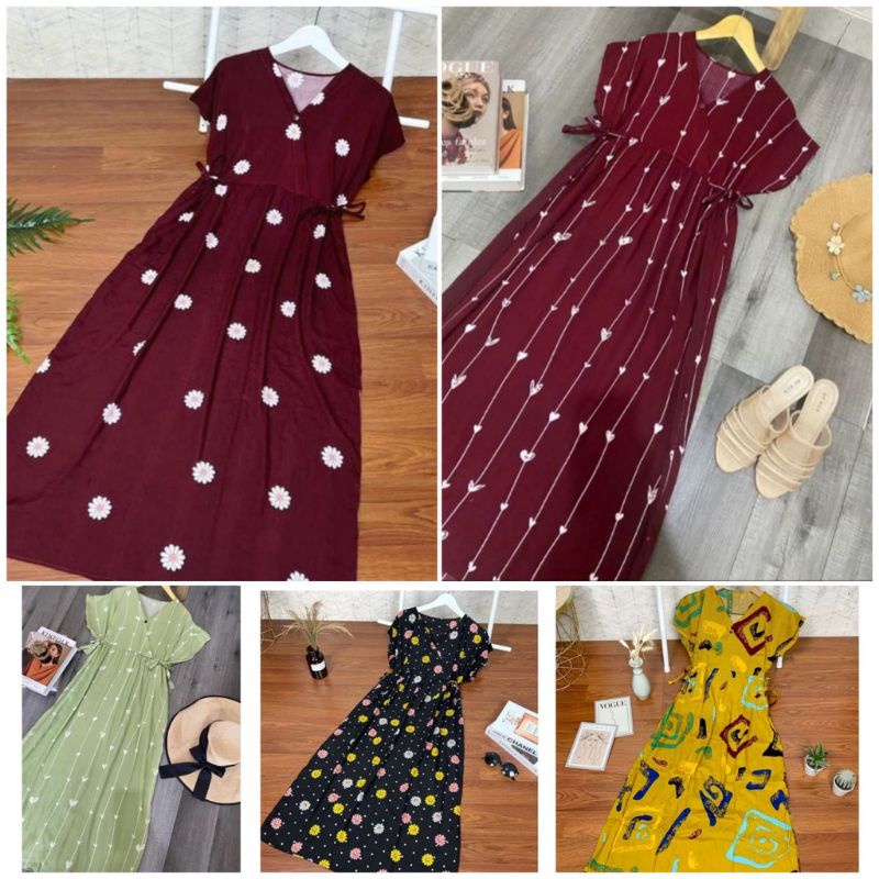 DRESS KIMONO VANESA TERBARU/DRESS MOTIF TERLARIS