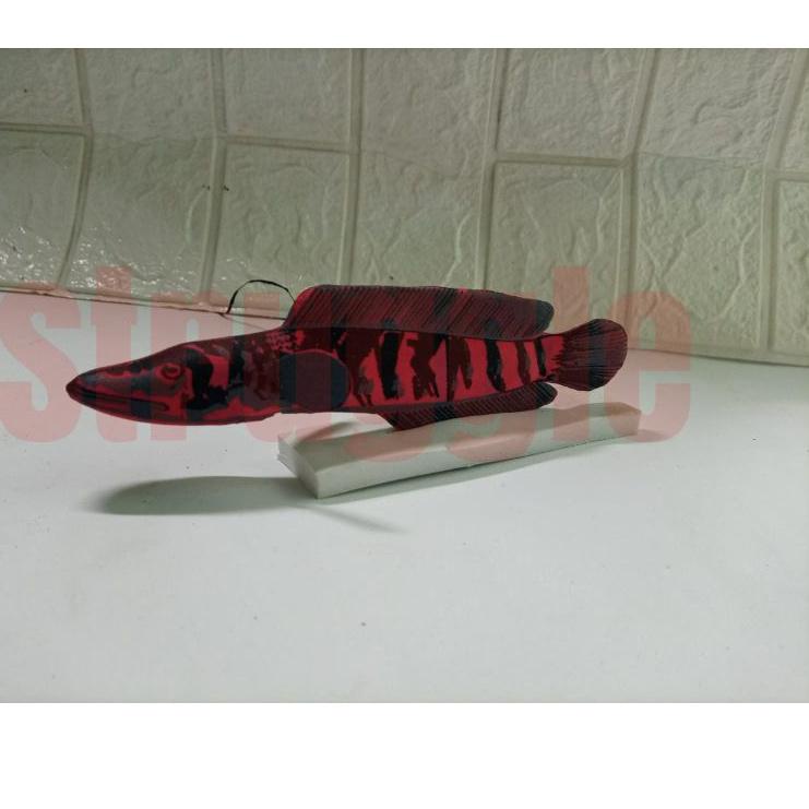 pif PATUNG WAYANG BONEKA CHANA AURANTI, YELLOW MARU, RED MARU/IKAN GABUS (STRUGGLE)AQUARIUM AQUASCAP
