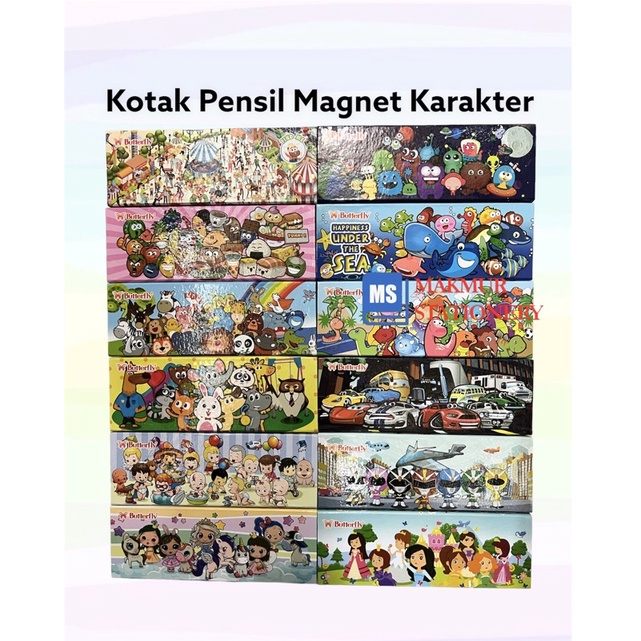 

Tempat Pensil Magnet / Kotak Pensil Magnet Motif Karakter