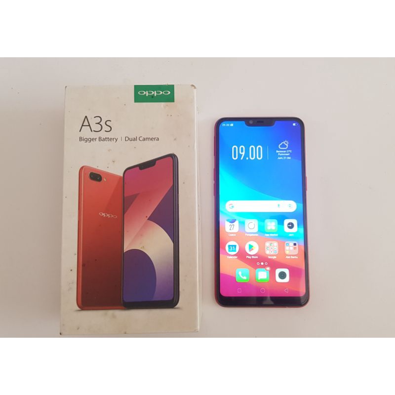 HP oppo A3S Ram 4/64 Original  fullset lengkap bekas