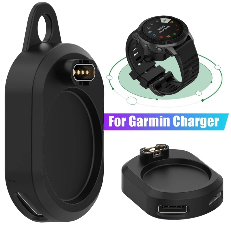 2 In 1 Dock Charger Smartwatch Tipe C / Micro Usb Untuk Garmin Fenix 7 6 5 7x Instinct 2 Vivoactive 3 4 Venu 245 Forerunner 955 255