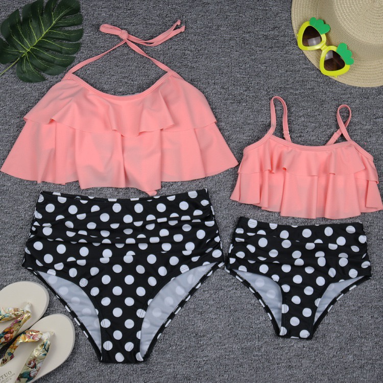 COUPLE baju renang anak ibu wanita swimsuit perepuan cewek set monkini