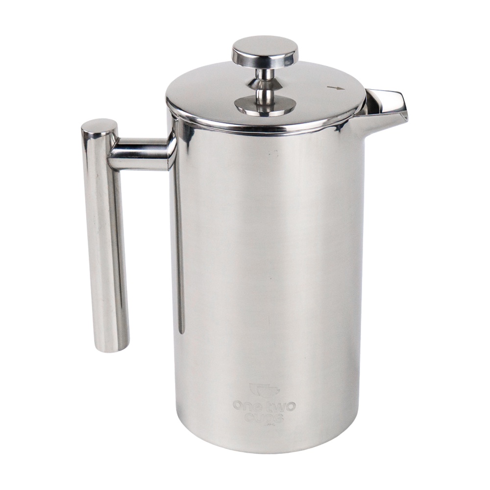 French Press Coffee Maker Pot Stainless Steel 1 Liter - FP1L - 7RHZ5ASV Silver