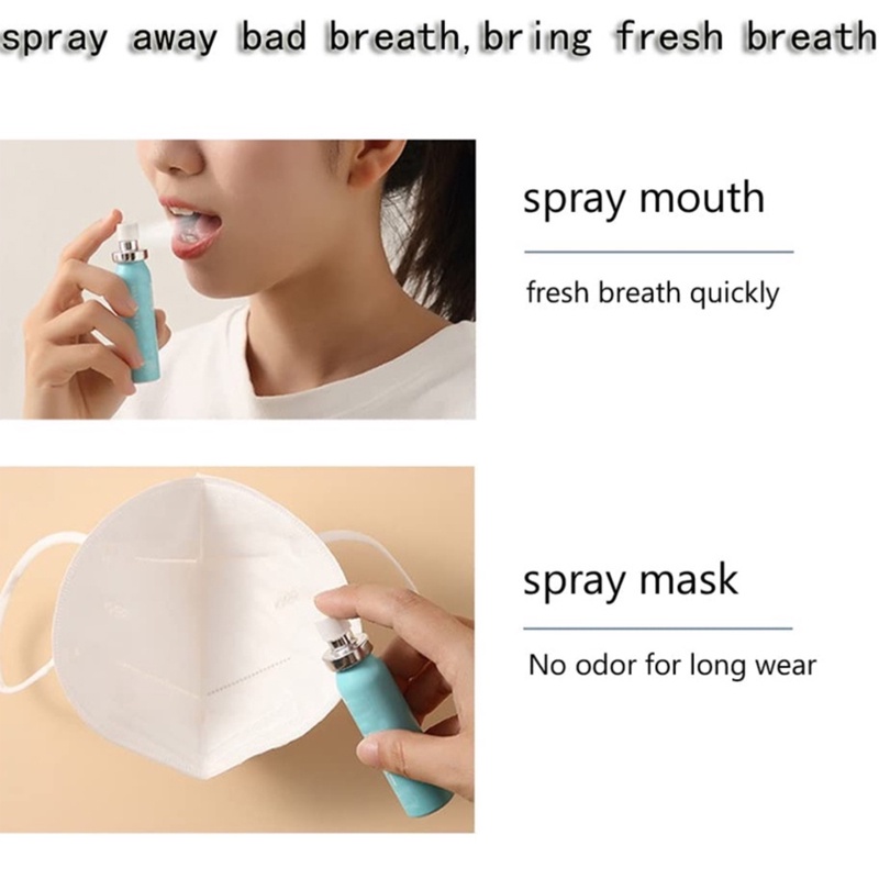 Beauty Jaya - Spray Penghilang Bau Mulut Ampuh / Qinfeiyan Spray Anti Bau Mulut Pengharum Penyegar Nafas Mulut Paling Tahan Lama Berhari-Hari