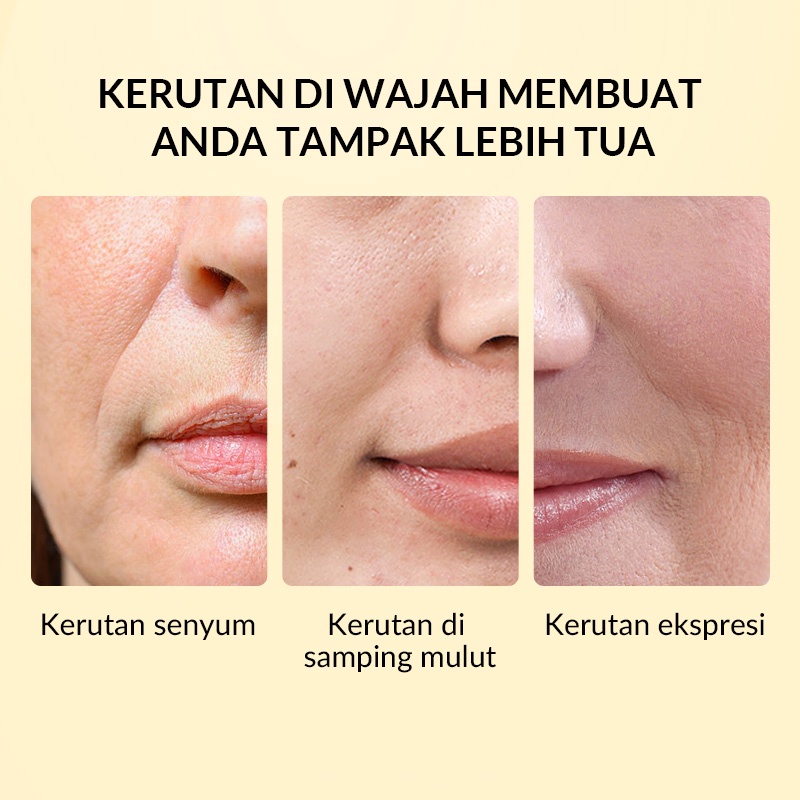 BISA COD UNNY X BIOAQUA 24K GOLD COLLAGEN CRYSTAL SMILE LINE MASK / MASKER GARIS SENYUM RUMAH CANTIK 354