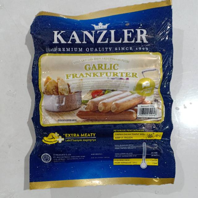 

KANZLER sosis garlic frankfurter 300gr