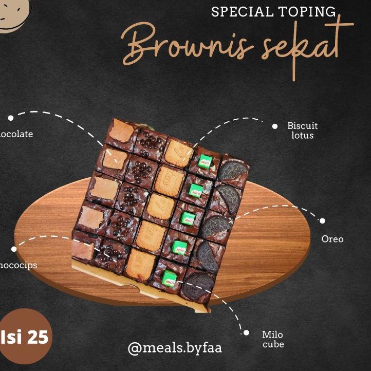 

trxTt0T4--Meals.byfaa /Brownies coklat sekat panggang/ shiny crush /fudgy