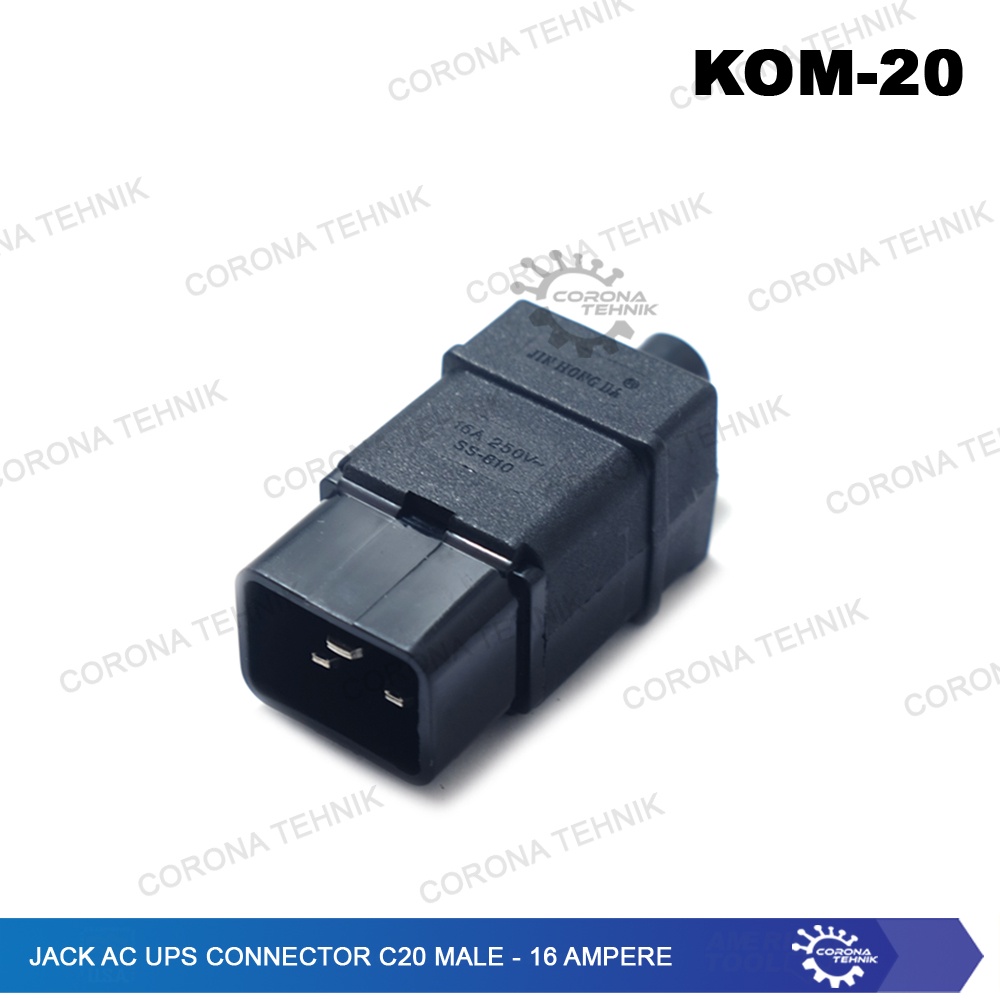 16 Ampere - Jack AC UPS Connector C20 Male