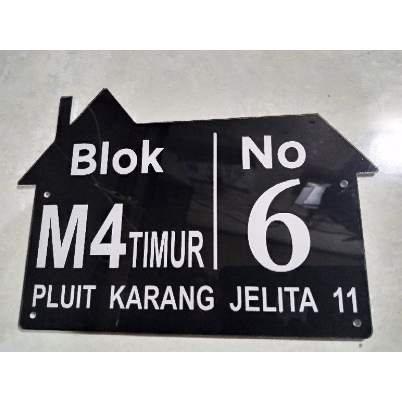 NOMOR RUMAH akrilik