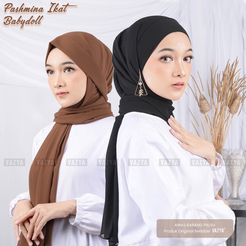 Pashmina Instant Malay / Pashmina Tali Ikat Babydoll