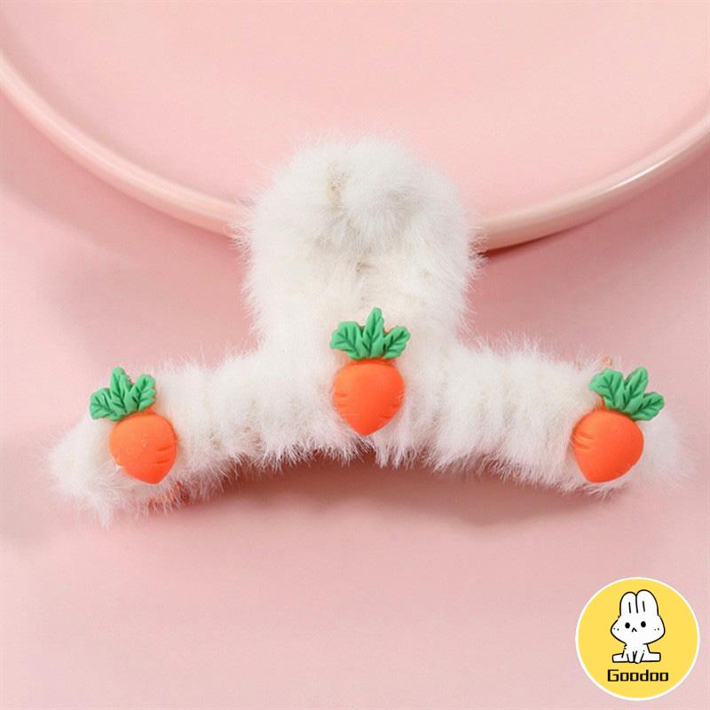 Love Plush Hairpin Fashion Imitasi Kelinci Rambut Temperamen Curling Clip -Doo
