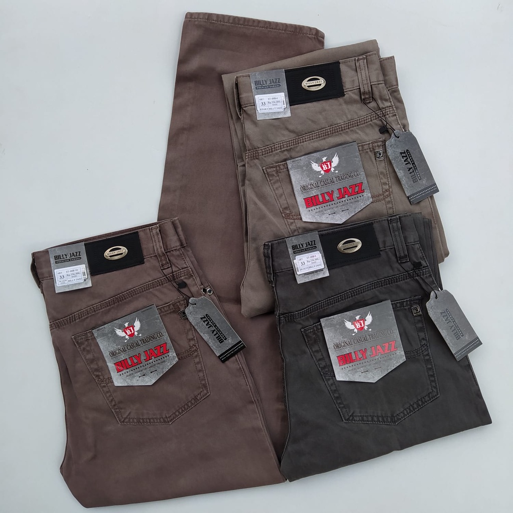 Celana Kanvas Panjang Standar Celana Panjang Pria Original BILLY JAZZ Kualitas Cardinal