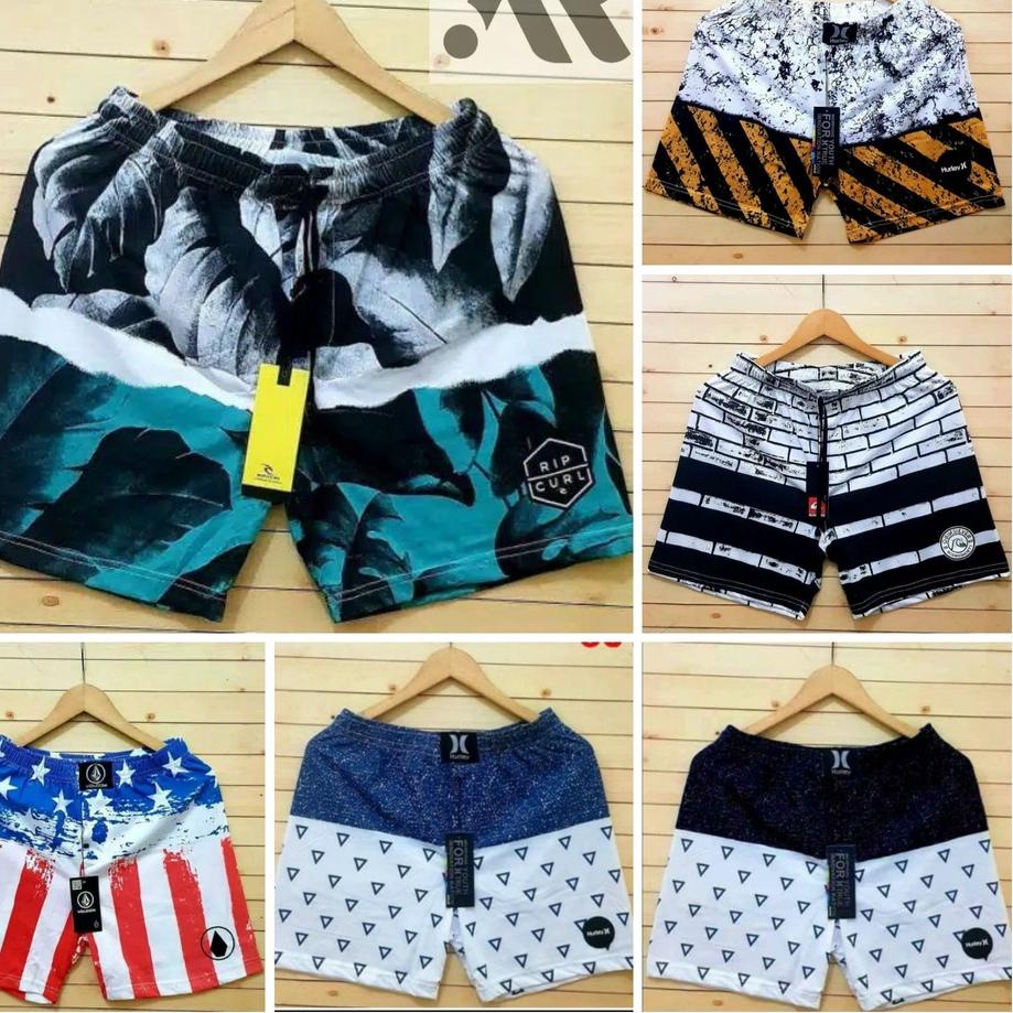 Terlaris BEST SELLER - BOXER PRIA WANITA CELANA PENDEK GROSIR KOLOR PANTAI