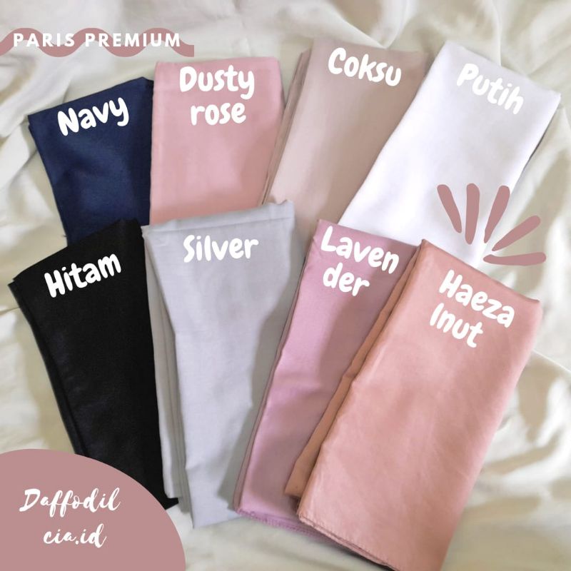 Hijab Paris Premium // Segiempat Paris Polos // Paris Premium Voal // Kerudung Paris Premium Voal Po