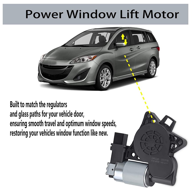 Regulator Power Window Kiri+Kanan Motor Lift Elektrik Untuk Mazda 3 6 CX-7 CX-9 RX-8 742-801 742-802