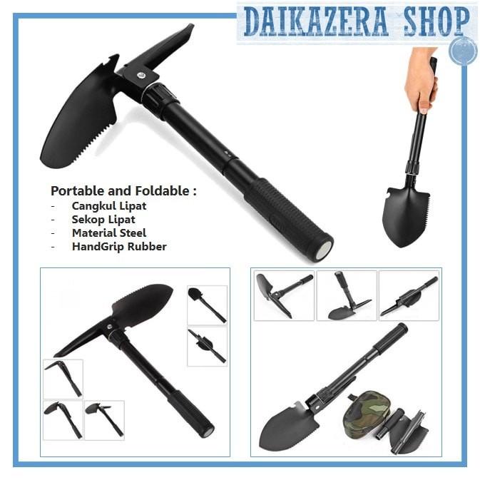 Cangkul Cangkul Sekop Lipat Portable Multifungsi