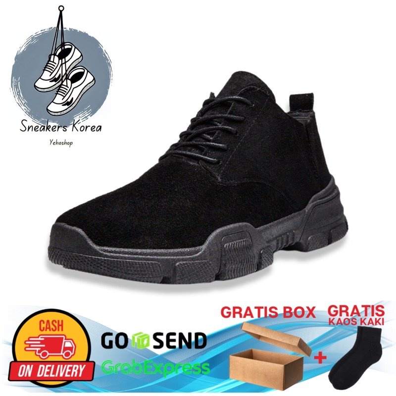 IMPORT SEPATU PRIA HAMILTON BOOTS + BOX DAN KAOS KAKI