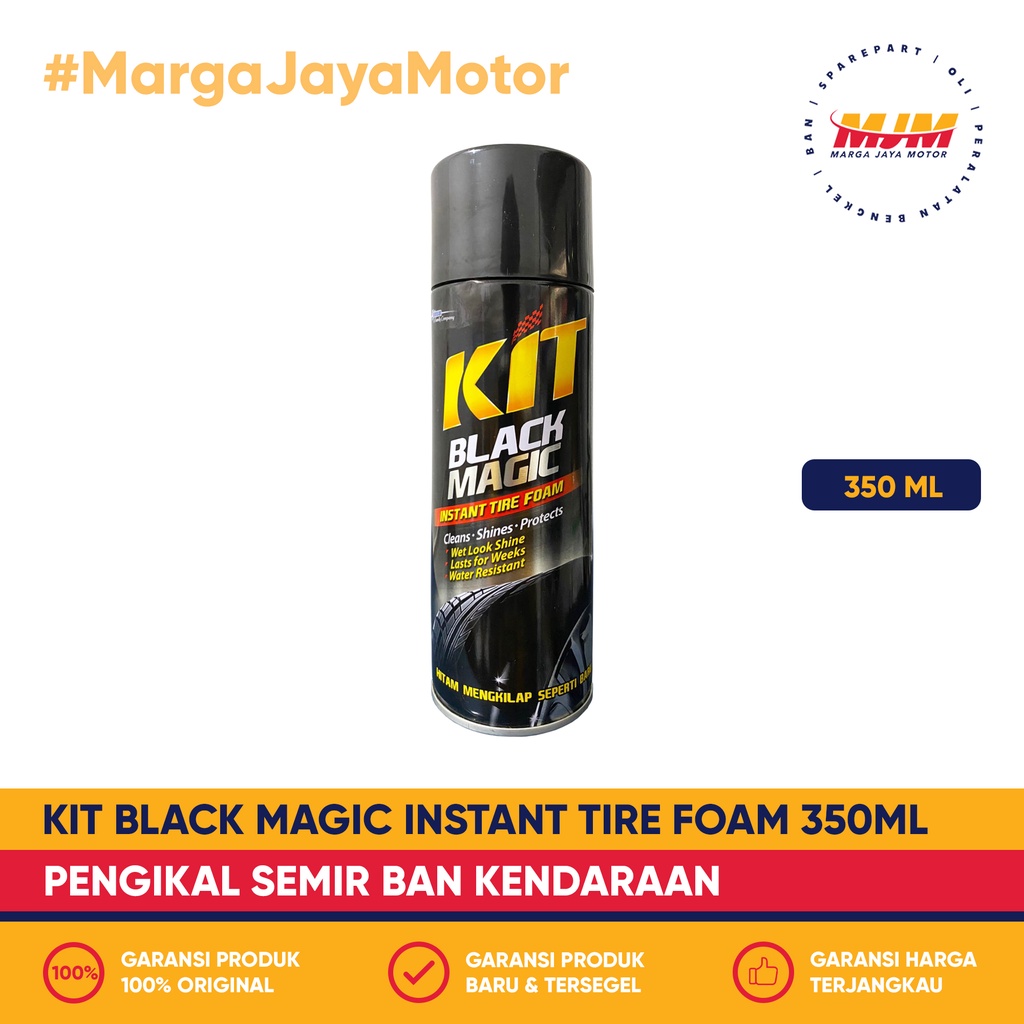 Kit Black Magic Tire Foam 350ml Pengkilap Semir Ban Kit
