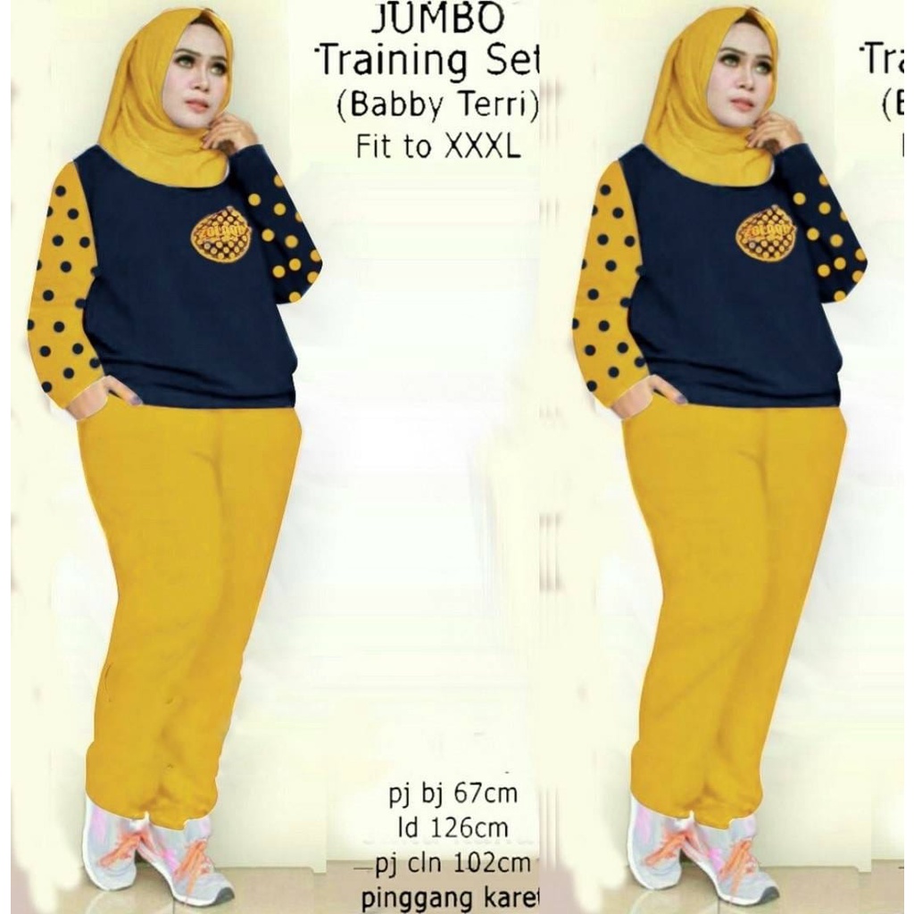 VS - Set Shairah / Setelan Jumbo / Setelan Training / Setelan Wanita
