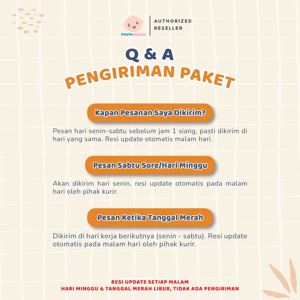 Papamama Maxie Cake Series 1008 - Diaper Bag Ransel Water Repellent Tas Perlengkapan Bayi