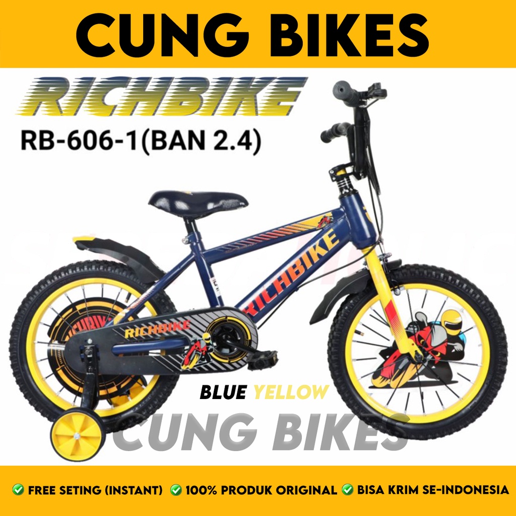 Sepeda Anak laki Laki BMX 16 18 RICHBIKE RB 606 Sport Racing