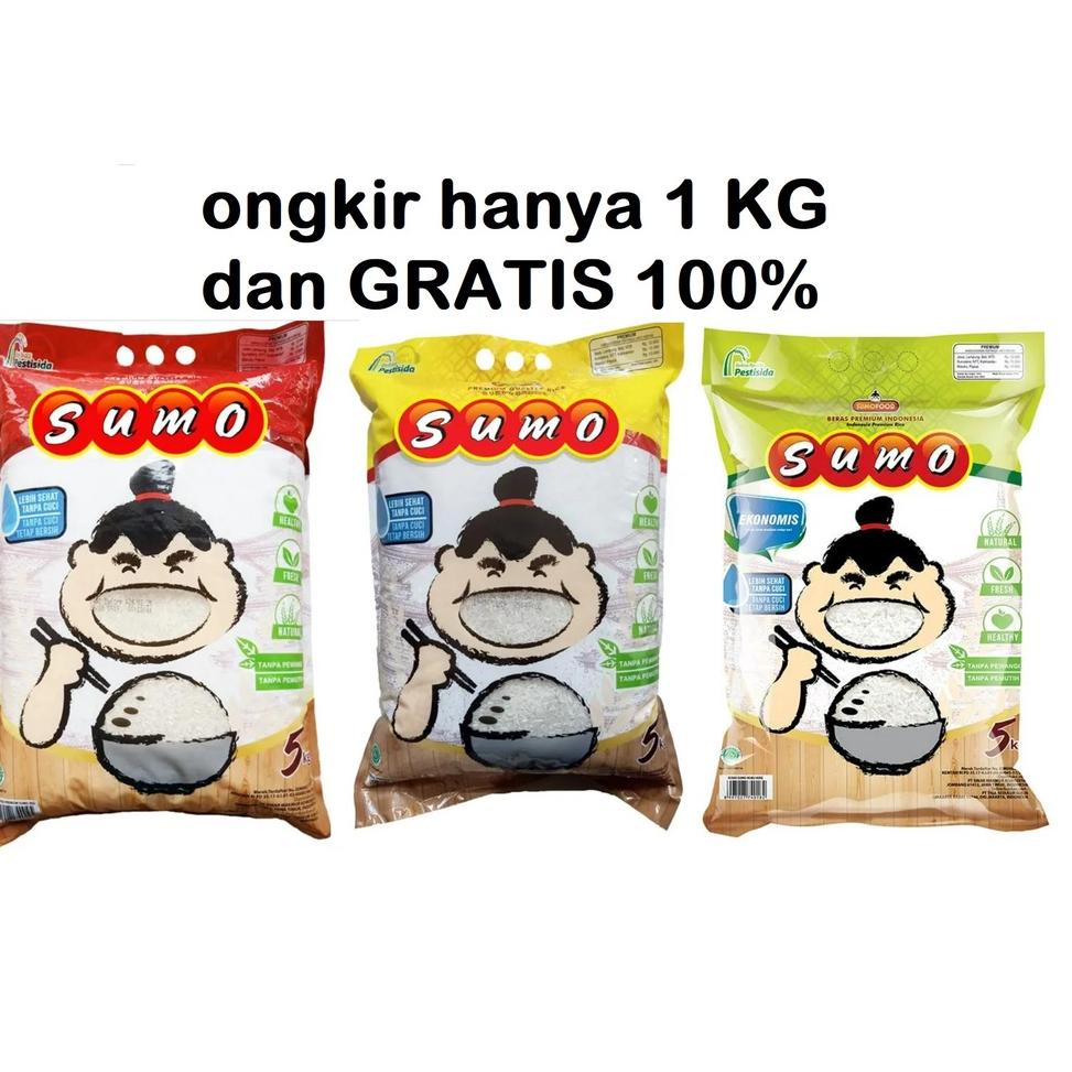 

10.10 Brands Festival Beras Sumo 5 kg (GRATIS ONGKIR 100%) Kemasan Merah, Hijau dan Kuning !