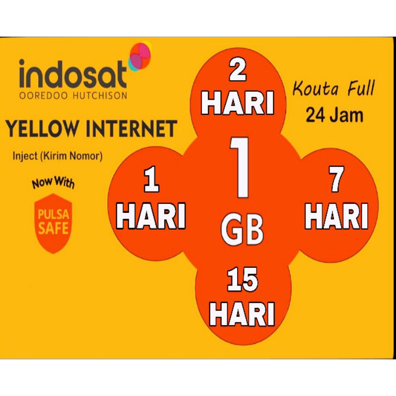 paket internet indosat YELLOW 1GB