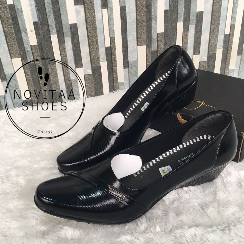 Sepatu Pantofel Wanita Hitam/Sepatu Kerja Wanita Sepatu Formal