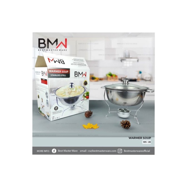 bmw warmer soup wadah tempat saji sayur prasmanan stainless steel