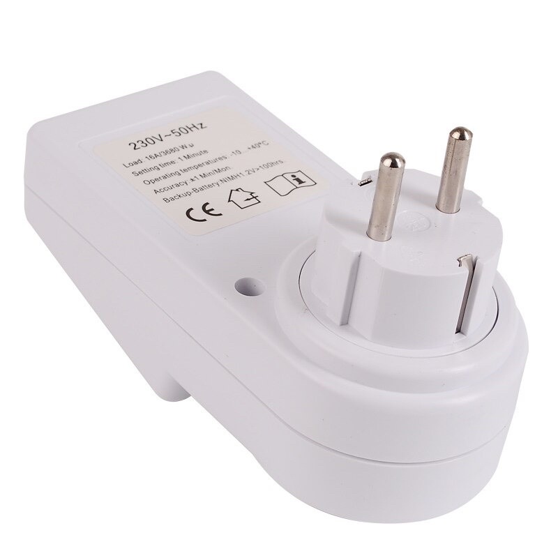 SINOTIMER Stop Kontak Digital Timer Switch 230V - TM516 - White