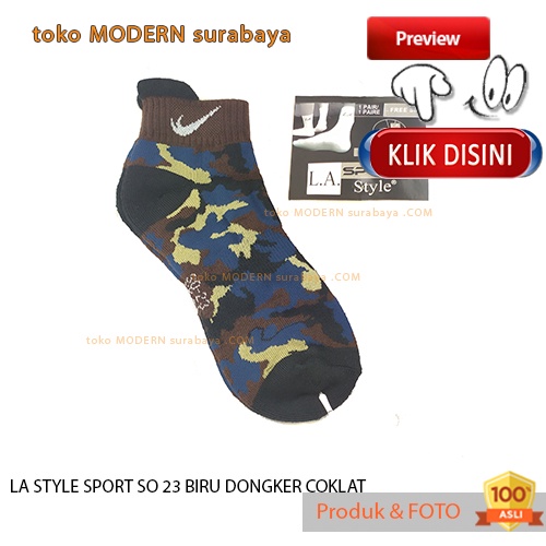 Kaos kaki pendek mata kaki tebal LA STYLE SPORT SO 23