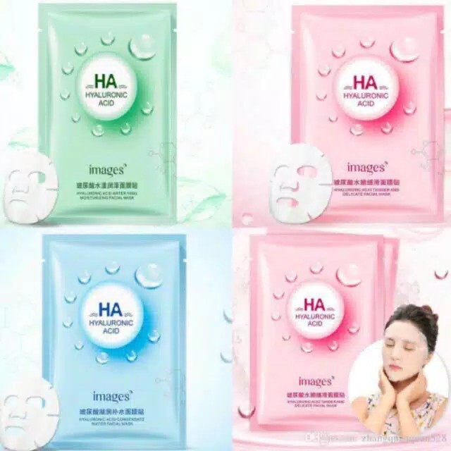 IMAGES Hyaluronic Acid Facial Skin Care Rumah Cantik 354 Sheet Mask Mencerahkan Kulit Wajah Dan Tidak Membuat Kusam Serta Melembutkan Kulit Wajah