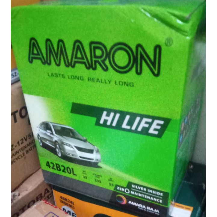 Jual AKI KERING AMARON HI-LIFE NS40ZL MOBILIO, JAZZ, BRIO, XPANDER